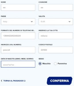 Sportaza registrazione 3