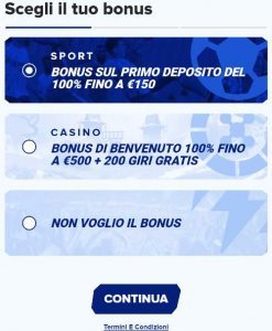 Registrazione sportaza