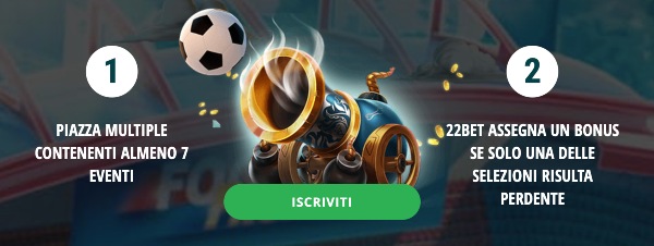 Boost multipla di 22bet Nuovi bonus bookmakers