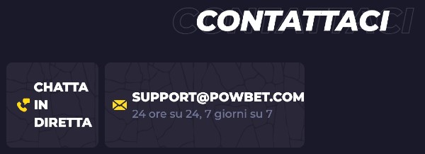 powbet contatti