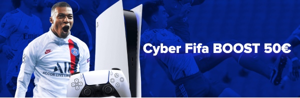 Cyber Fifa Boost 50€ Sportaza bonus cyber fifa boost 50 euro