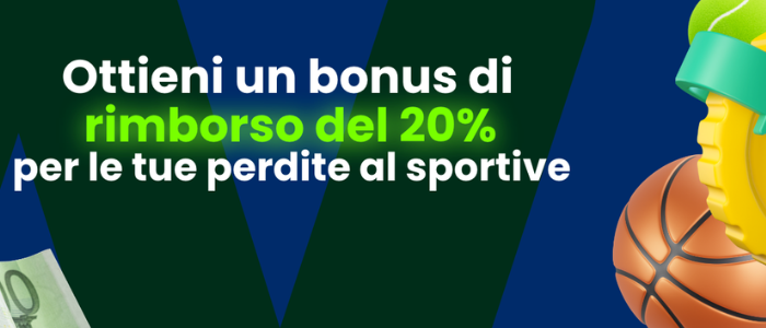 Cashback senza limiti del 20% per lo sport su Weltbet Weltbet cashback sport